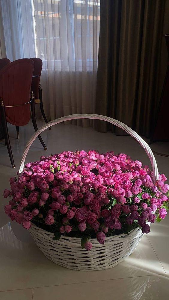 Professional floral arrangement in modern corporate setting